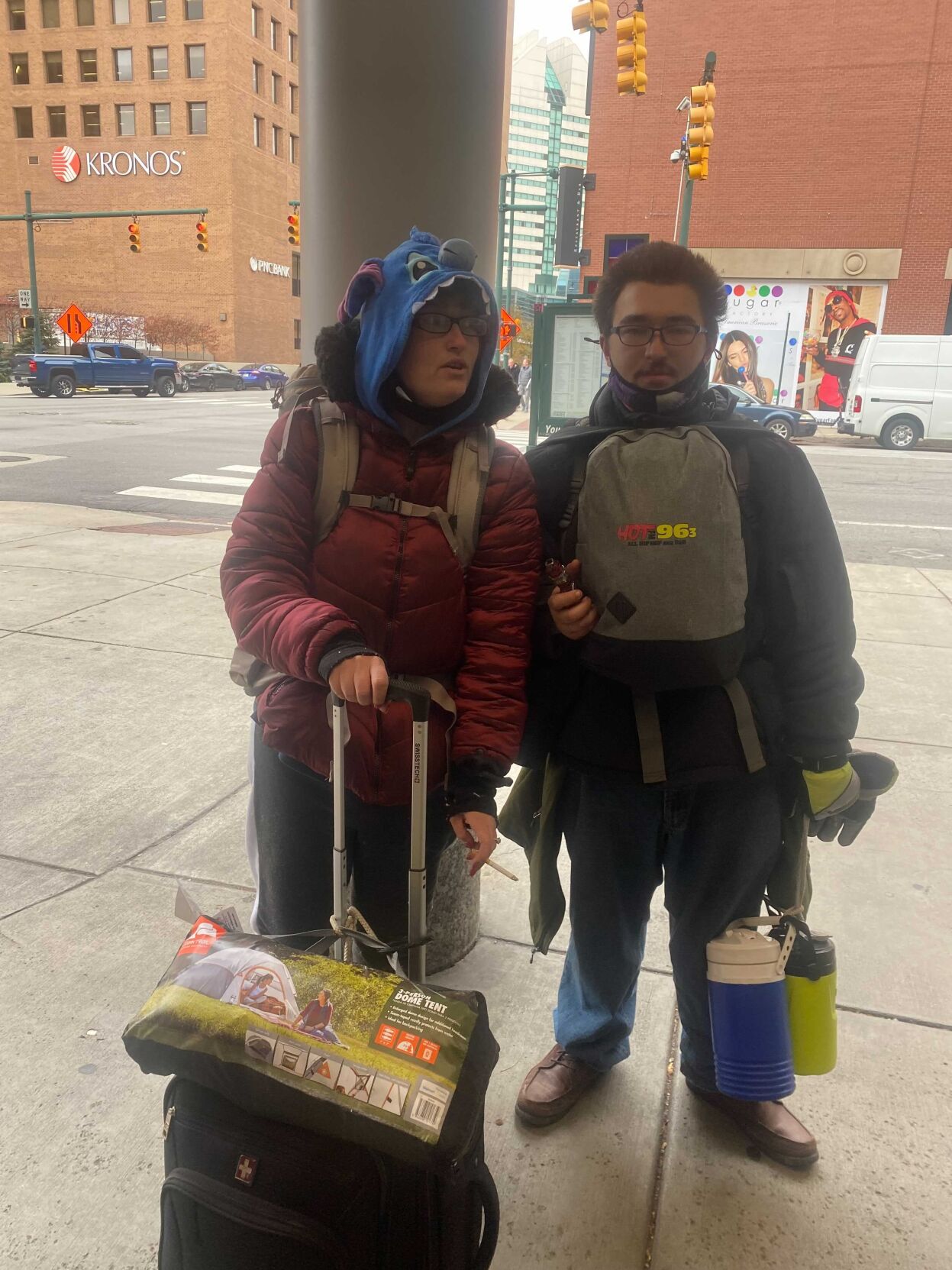 Haley Keating homeless couple photo